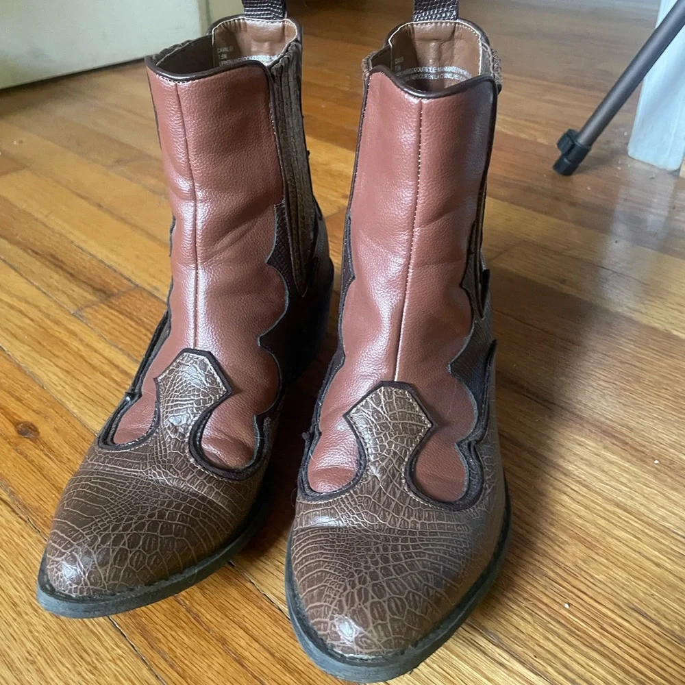 Free People Western Chelsea Boot sz 7.5 - Picture 1 of 5
